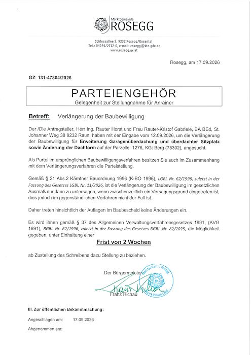 Parteiengehör zum BVH Zahl 131-47804-2026