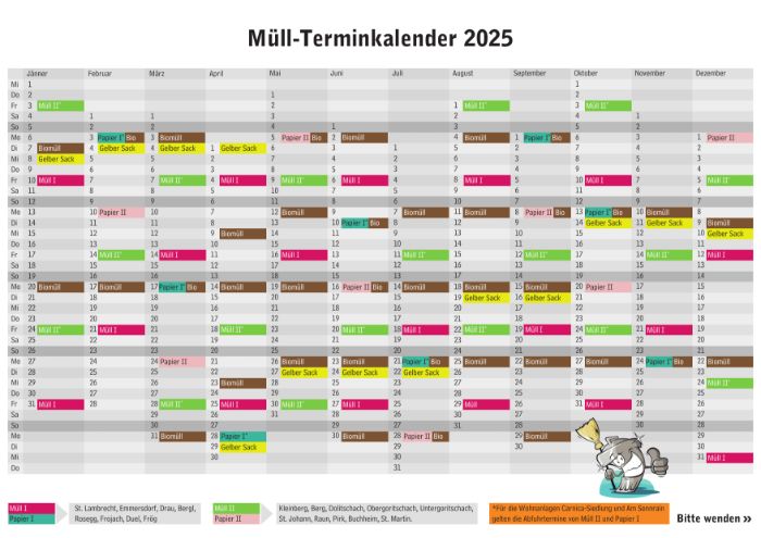 Termine Abfallentsorgung 2025