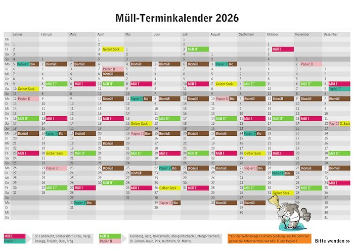 Termine Abfallentsorgung 2026
