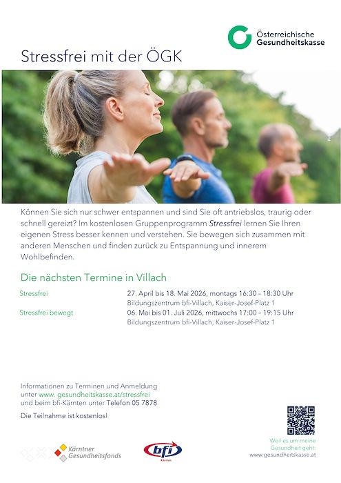 Präventionsprogramm Stressfrei Kurse zur psychischen Gesundheit für Erwachsene