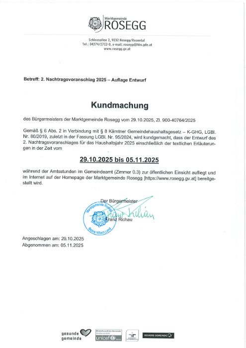 Kundmachung Auflage 2. NTVA 2025