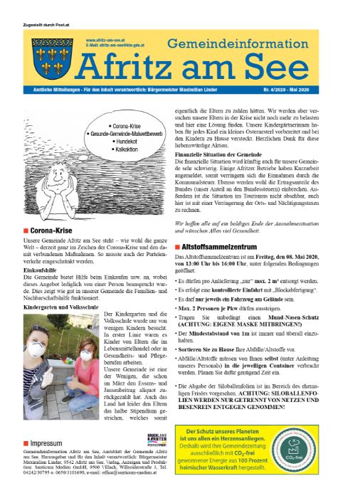 Gemeindeinformationsblatt April 2020
