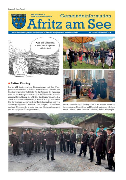 Gemeindeinformationsblatt November 2020
