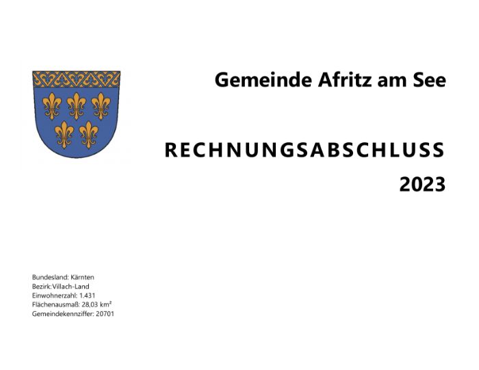 Rechnungsabschluss 2023