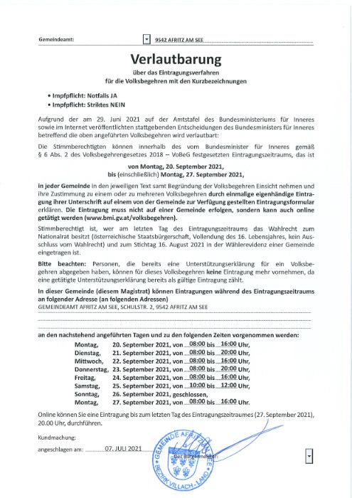 Verlautbarung