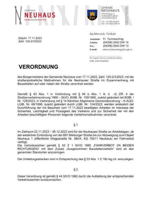 20231117_Verordnung Steiner_Neuhauser Straße_amtssigniert.pdf