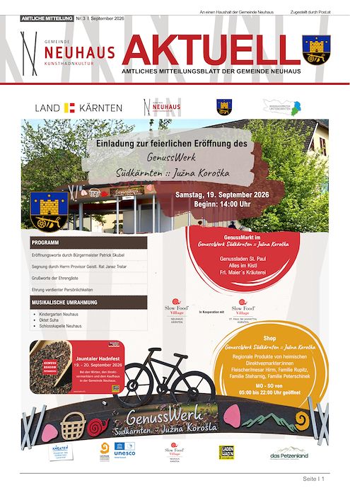 Gemeindezeitung Ausg. 3 - September 2026