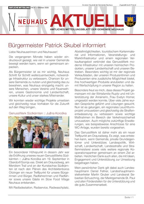 Gemeindezeitung Ausg. 4 – Oktober 2026