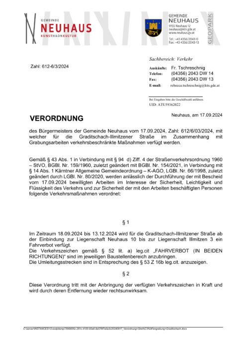 20240917_Verordnung Straßengrabung Graditschach_amtssigniert.pdf